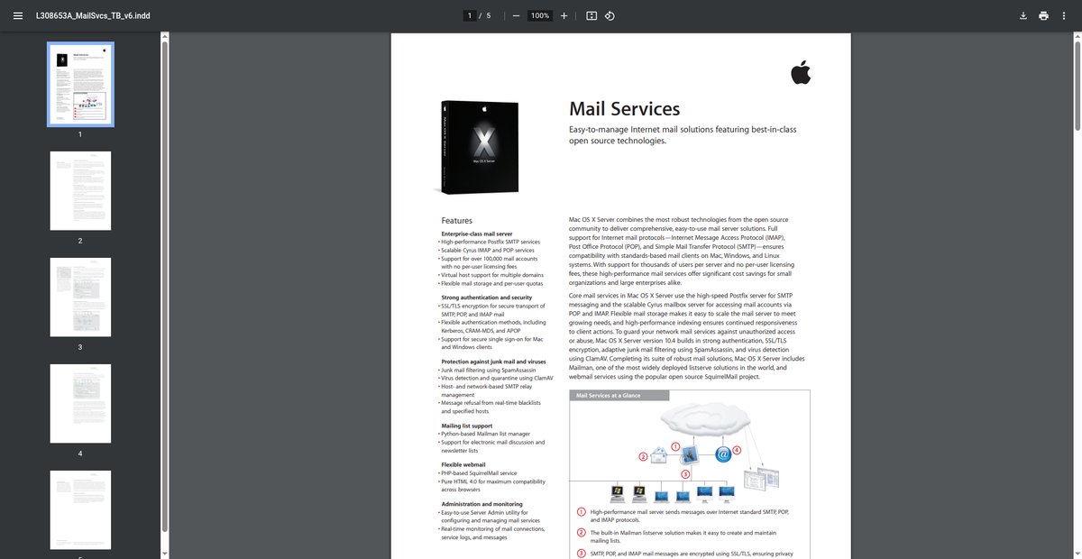 Mail Services Screenshot