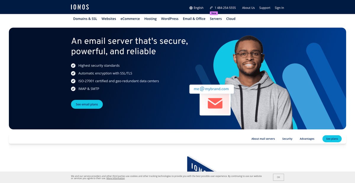 Email Server » Professional Mail Server by IONOS Screenshot