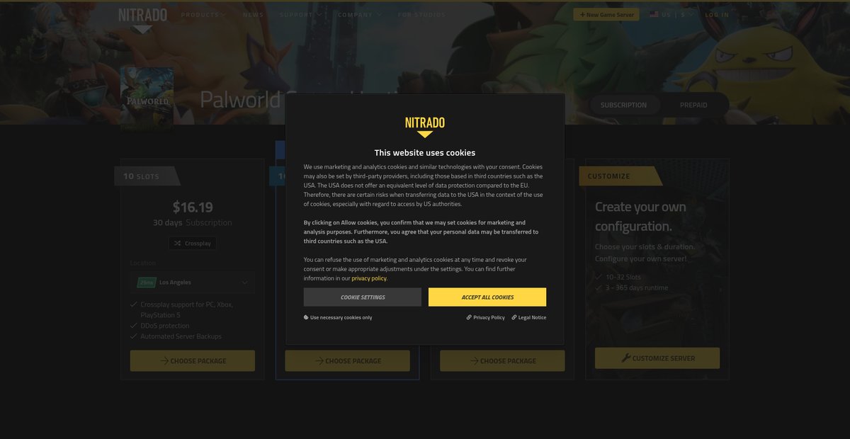 Palworld Server Hosting - PC, PS5 & Xbox Screenshot