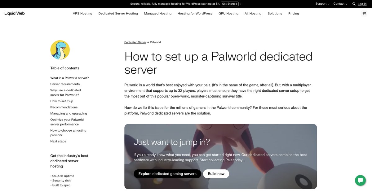 Palworld Dedicated Server: Set Up and Optimizations Screenshot