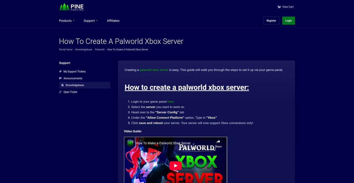 How To Create A Palworld Xbox Server Screenshot