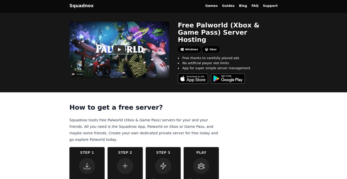 Free Palworld (Xbox & Game Pass) Server Hosting Screenshot