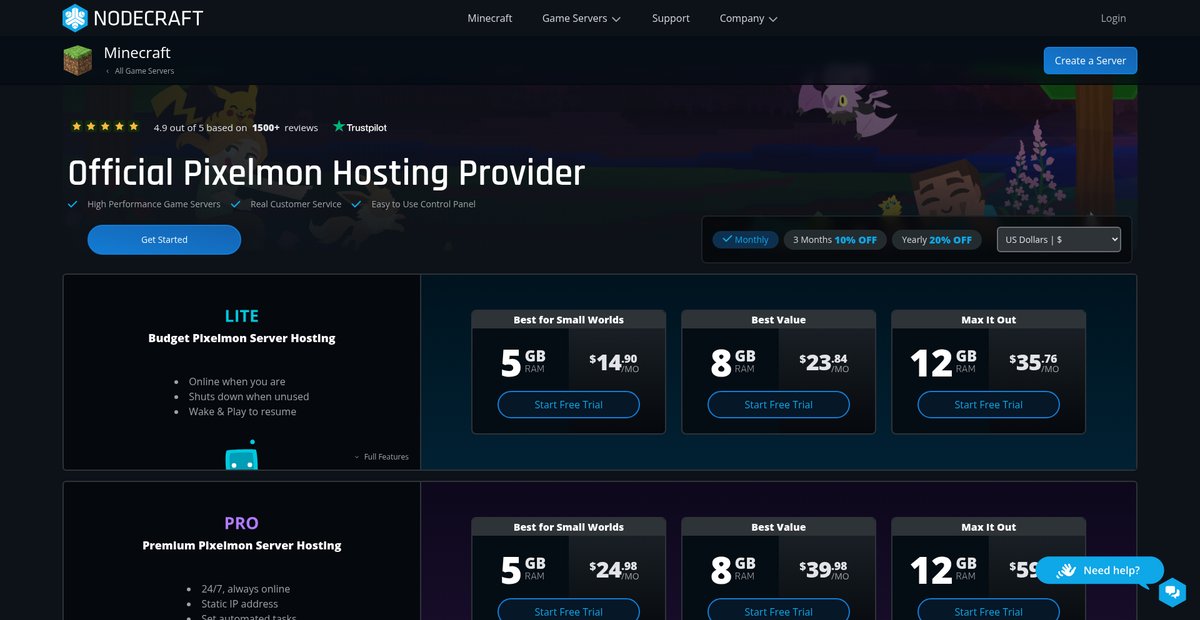 Pixelmon Server Hosting Screenshot