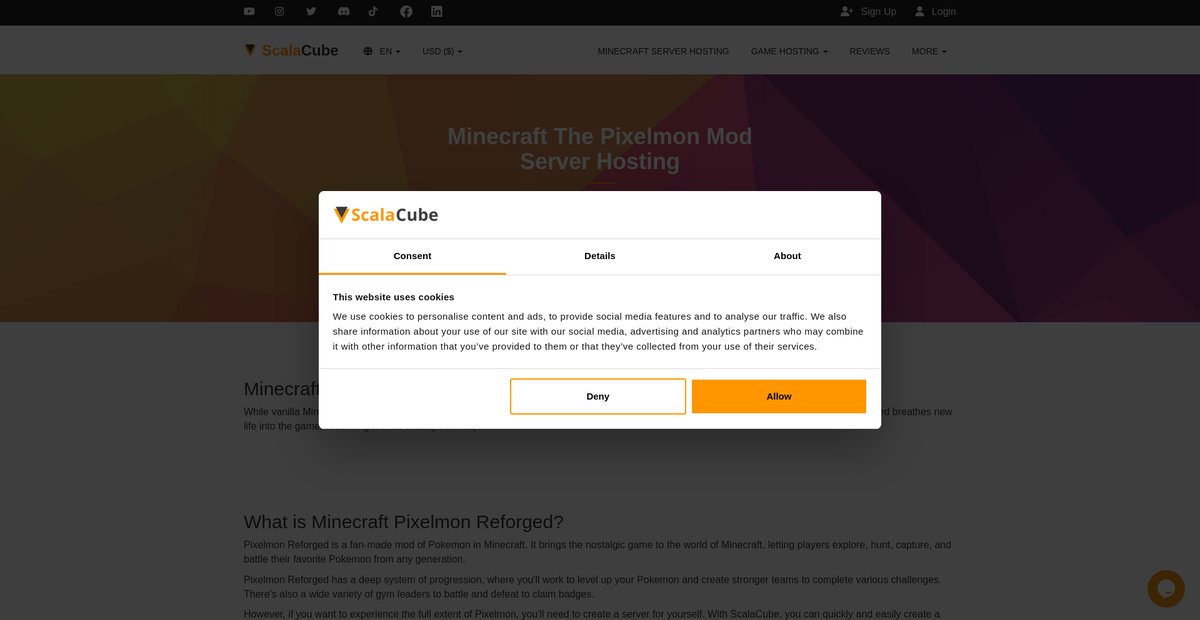 Minecraft The Pixelmon Mod Server Hosting Screenshot