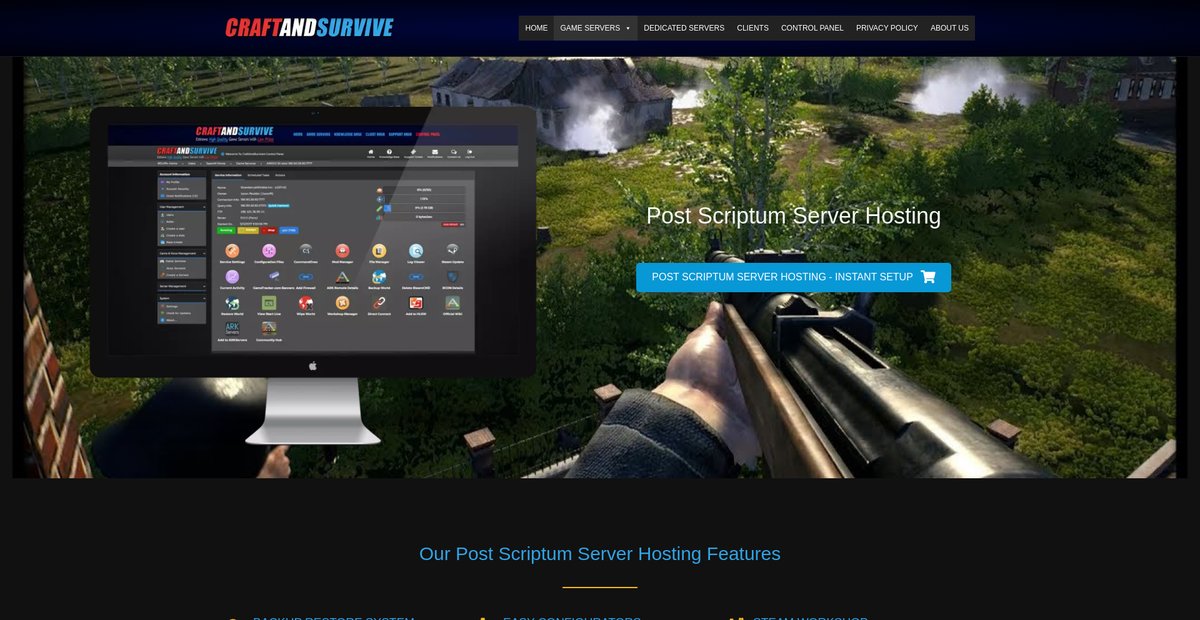 Post Scriptum Server Hosting Screenshot