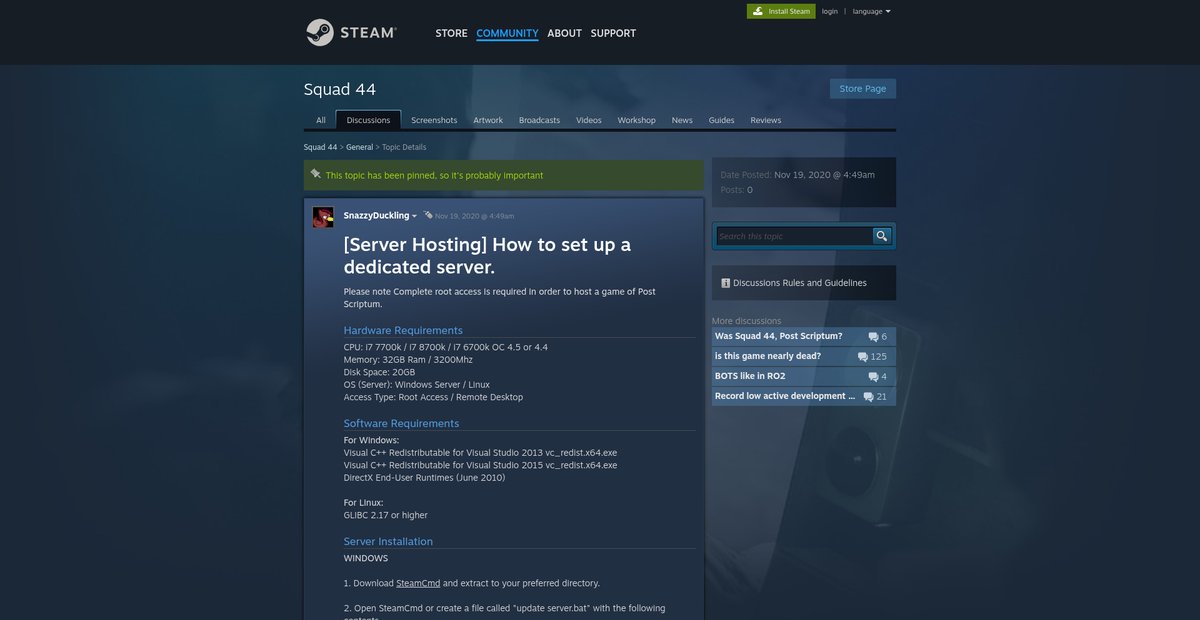 [Server Hosting] How to set up a dedicated server. Screenshot