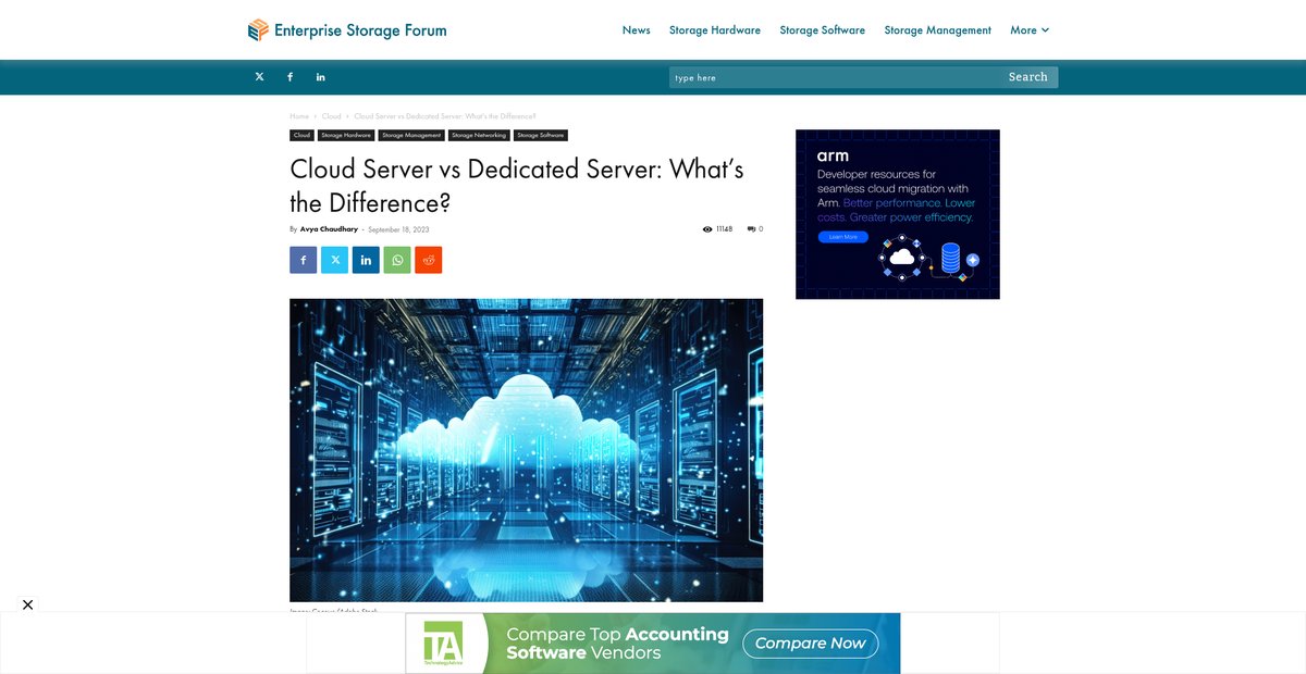Cloud Server vs Dedicated Server: What's the Difference? Screenshot