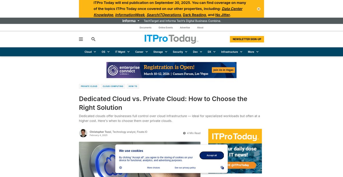 How to Choose the Right Solution - Dedicated Cloud vs. ... Screenshot