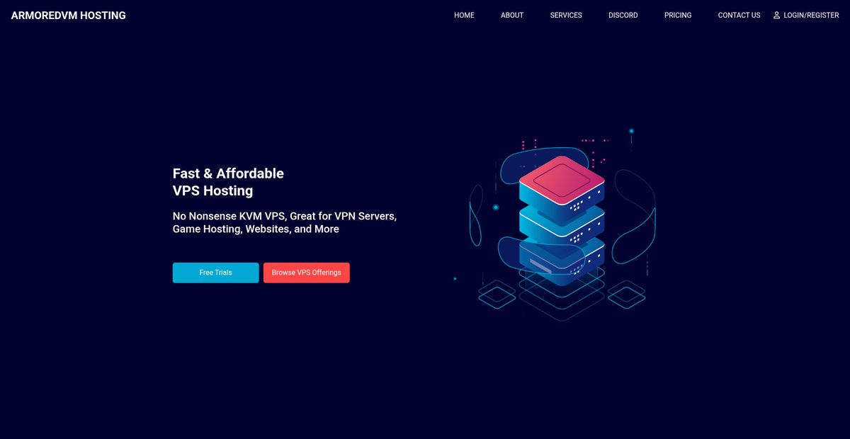 ArmoredVM VPS Hosting Screenshot