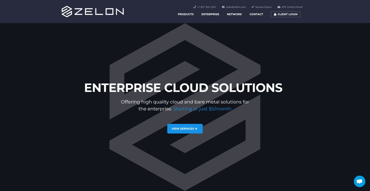 Home | Zelon - VPS Hosting, Public Cloud and Dedicated Servers Screenshot