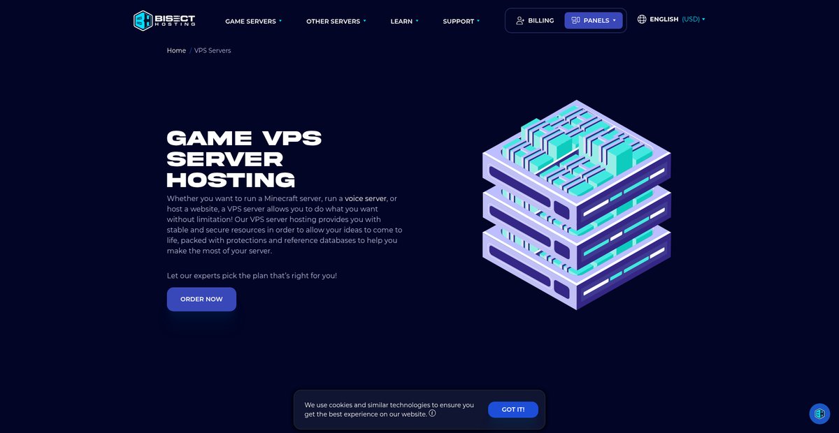VPS Virtual Private Server Hosting Screenshot