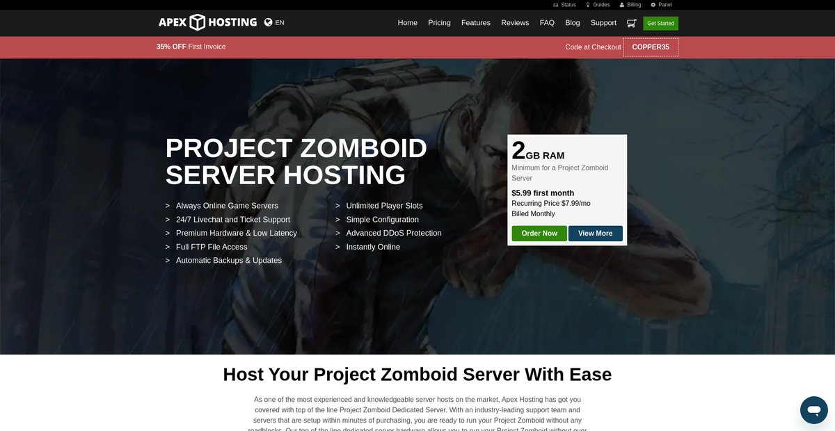 Project Zomboid Server Hosting Screenshot