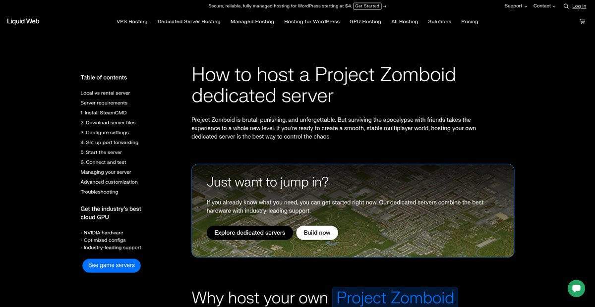 How to Host a Project Zomboid Dedicated Server Screenshot