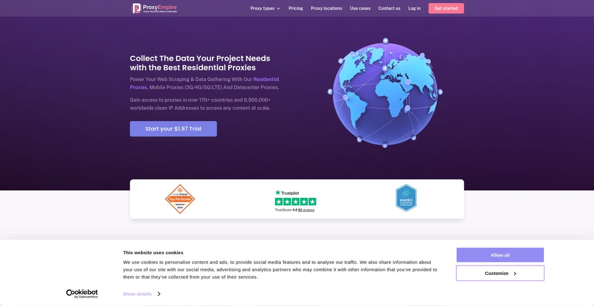 Buy Fast Residential Proxies - Affordable Top Proxy Provider Screenshot