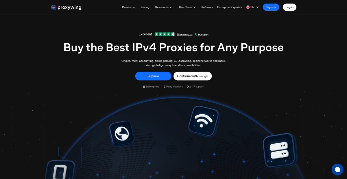 Buy Proxy Servers | Fast, Secure & Undetectable IPs Screenshot