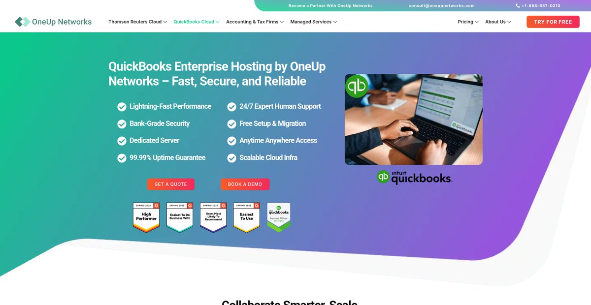 QuickBooks Enterprise Hosting | Cloud Hosting Screenshot