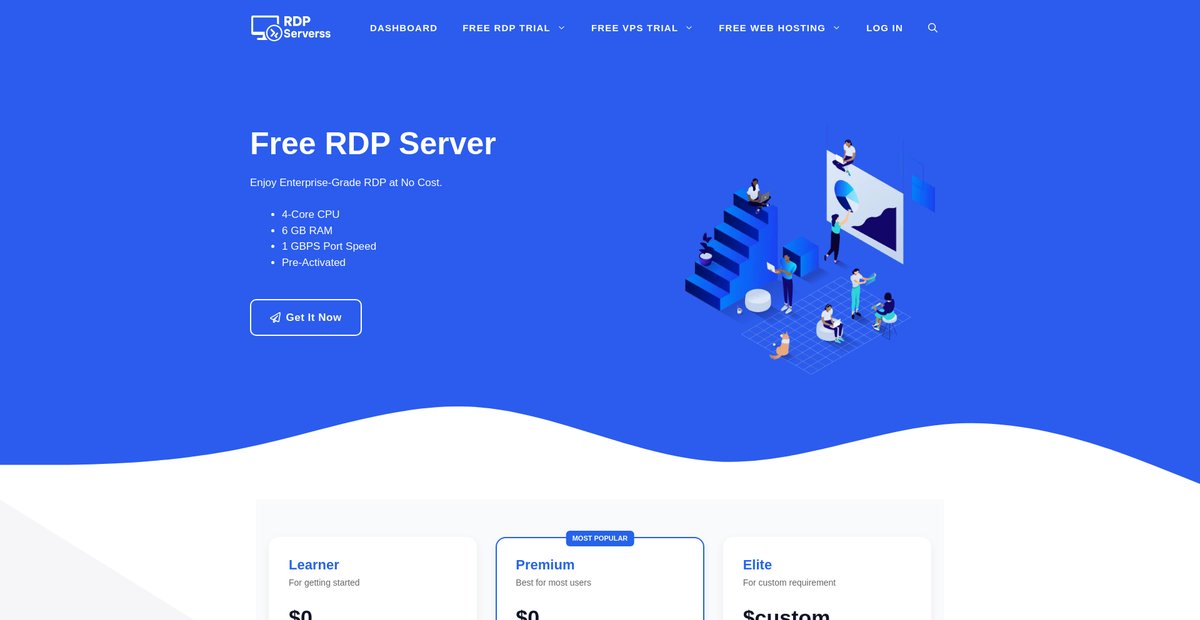 #1 Free RDP Hosting Server [Full Admin + No Credit Card] Screenshot