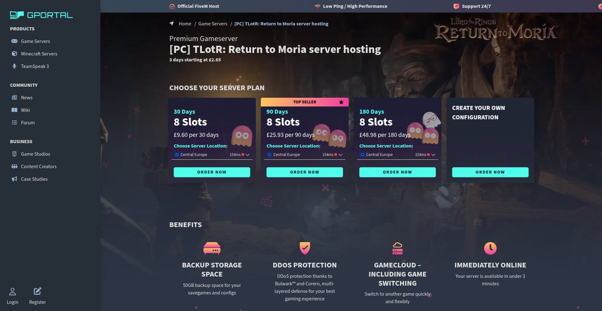 [PC] TLotR: Return to Moria server hosting Screenshot