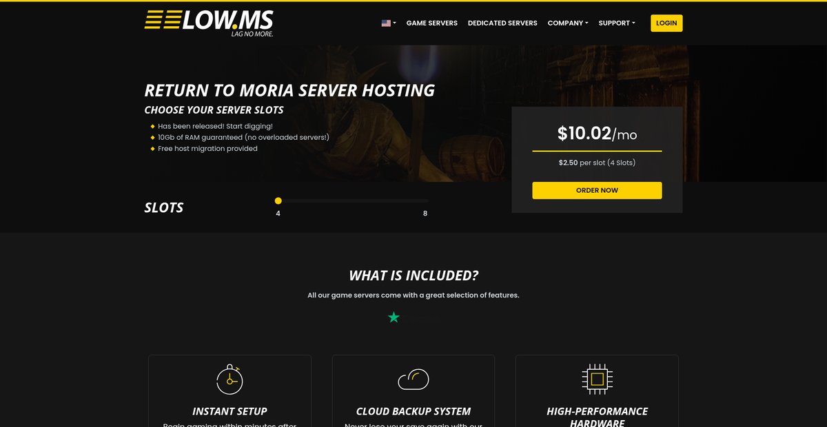 Return to Moria Server Hosting Screenshot