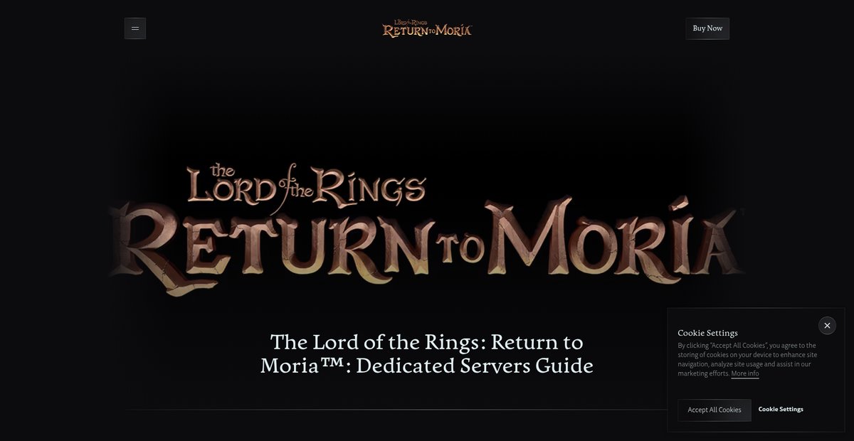 The Lord of the Rings: Return to Moria™: Dedicated Servers ... Screenshot