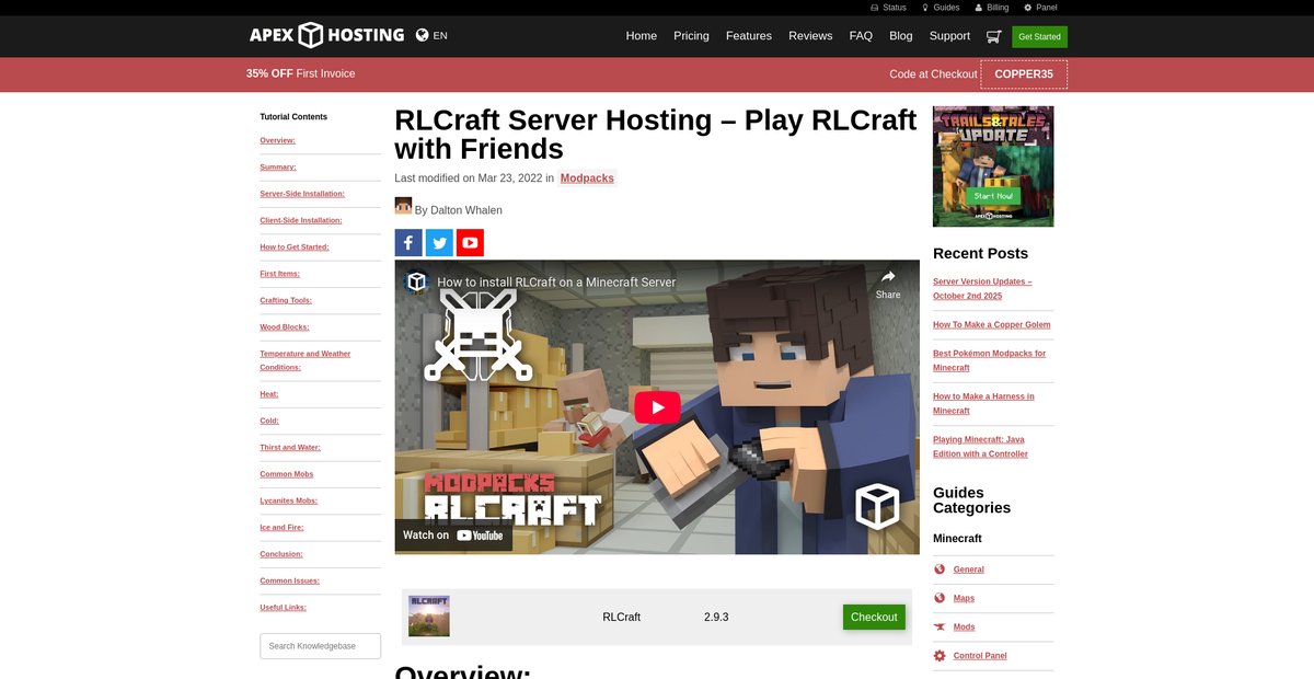 RLCraft Server Hosting - Play RLCraft with Friends Screenshot