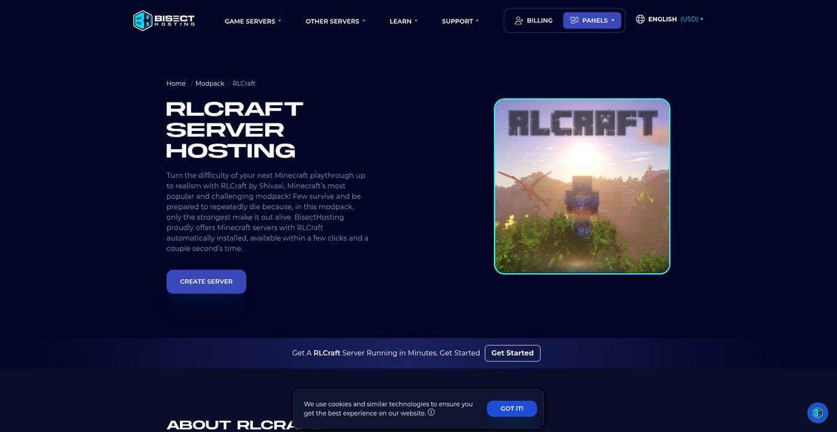RLCraft Server Hosting Screenshot