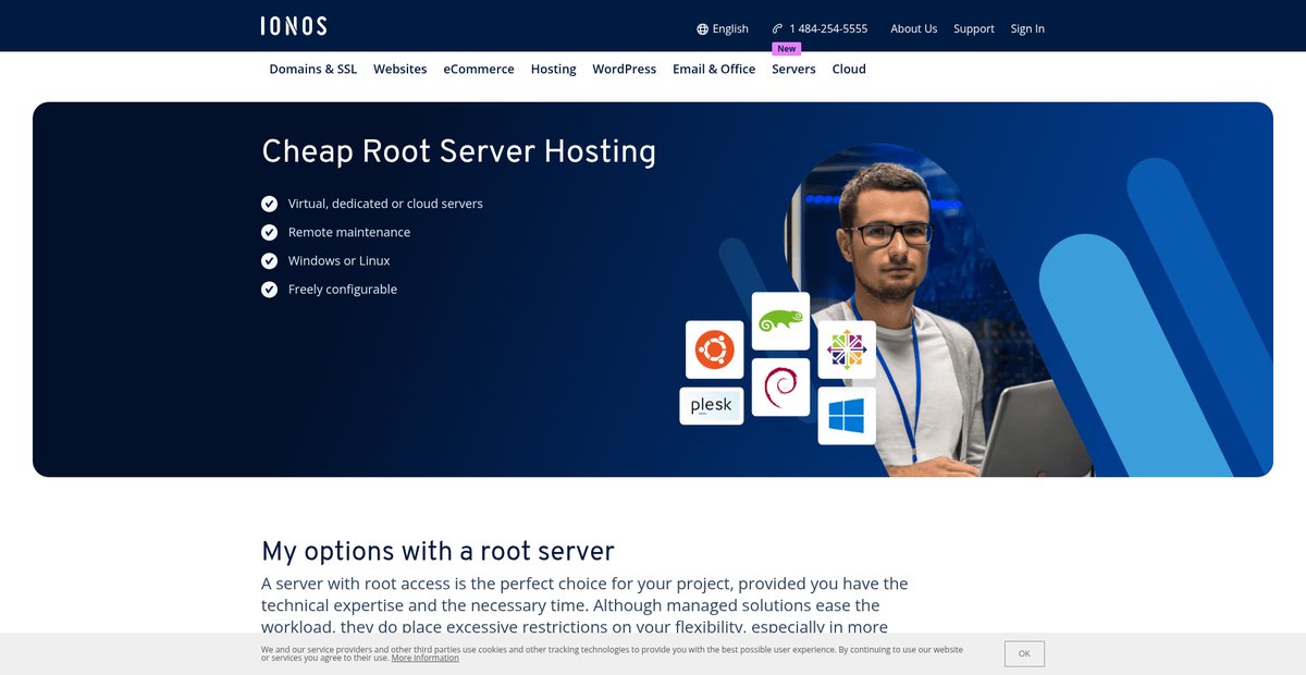 Cheap Root Server Hosting Screenshot