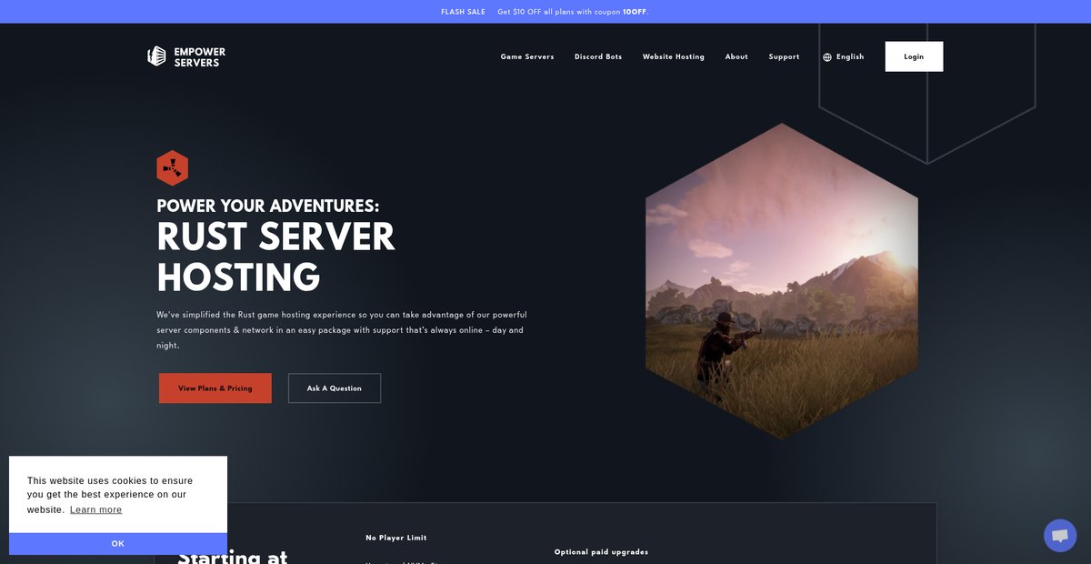 Rust Server Hosting - Host Your Own Rust Server! Screenshot