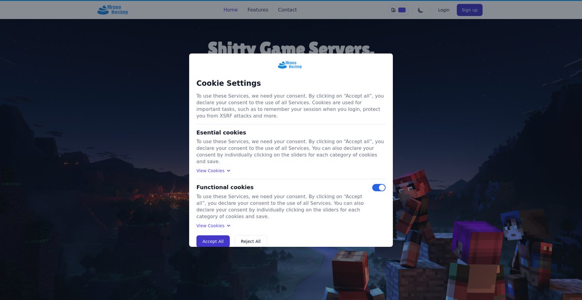 MrPooHosting - Free Shitty Hosting Screenshot