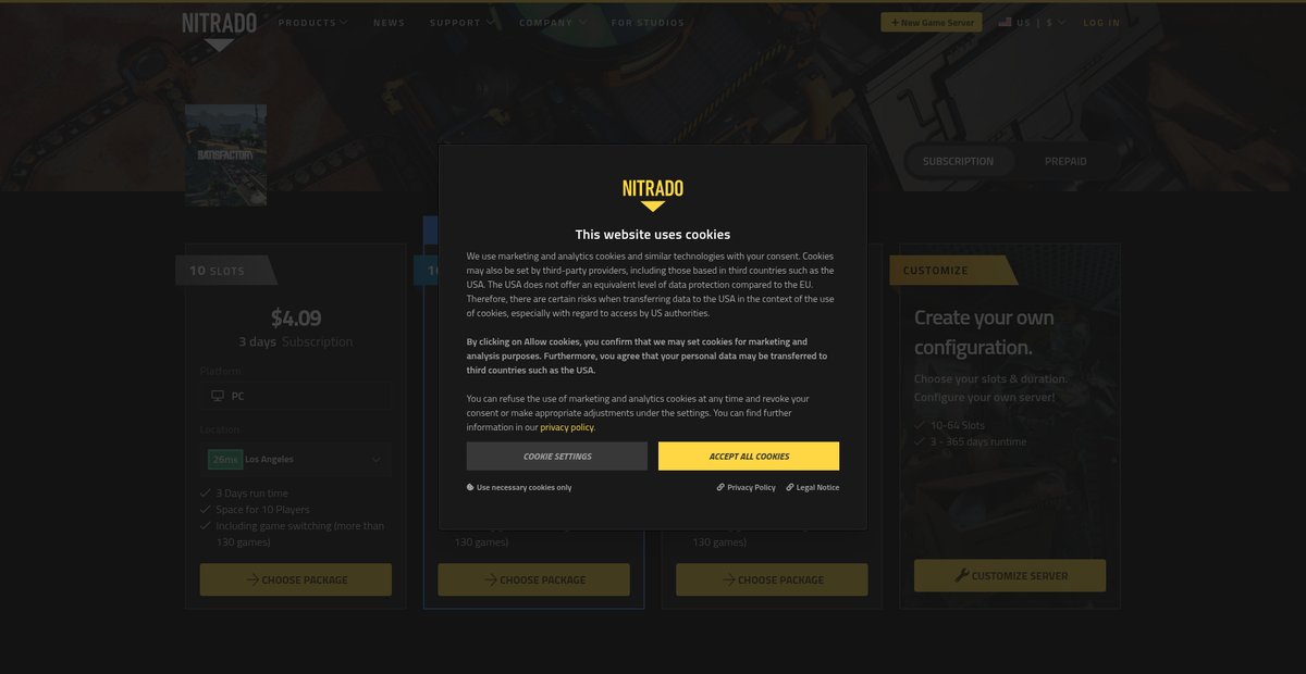 Satisfactory Server Hosting Screenshot