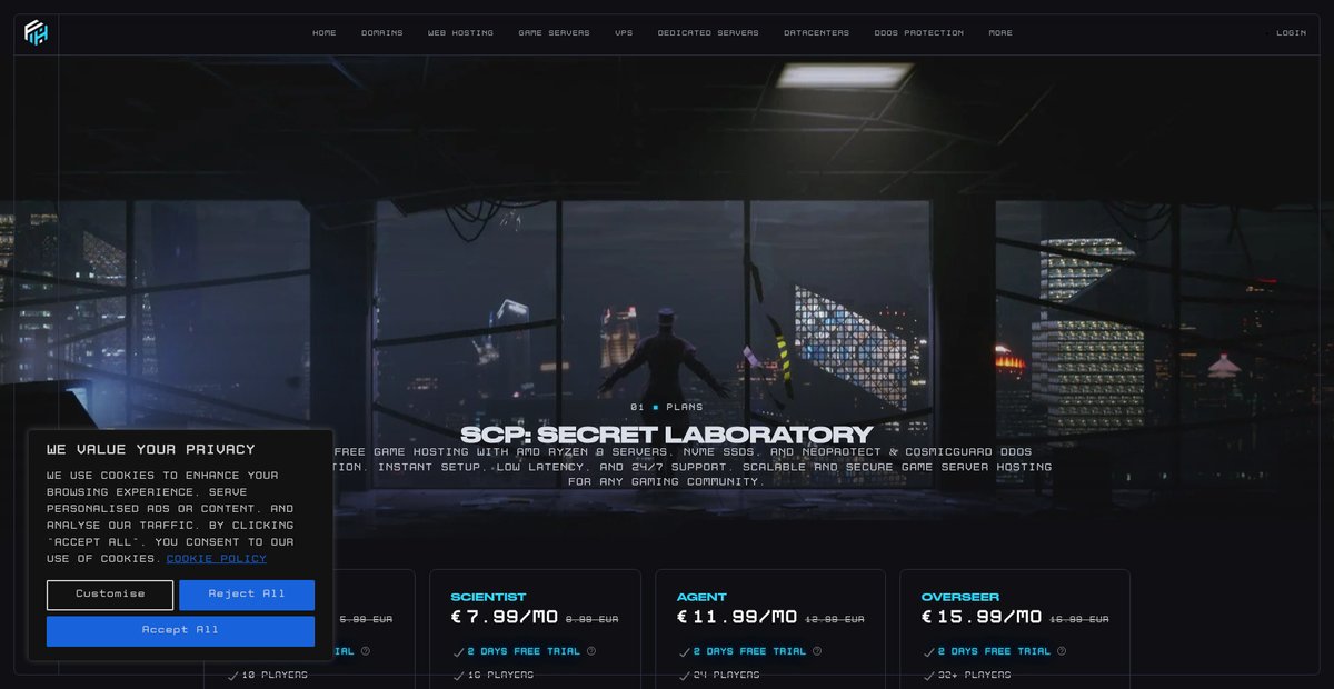SCP: Secret Laboratory Server Hosting | FREAKHOSTING Screenshot