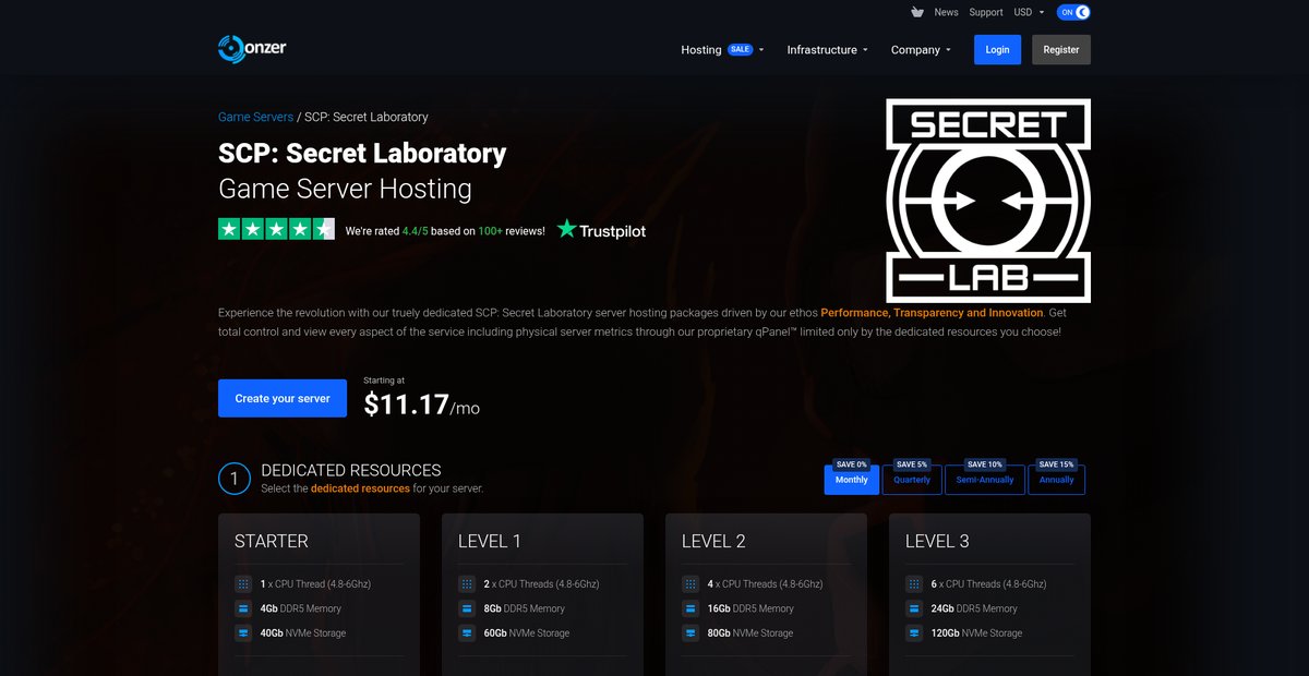 SCP: Secret Laboratory Game Server Hosting Screenshot