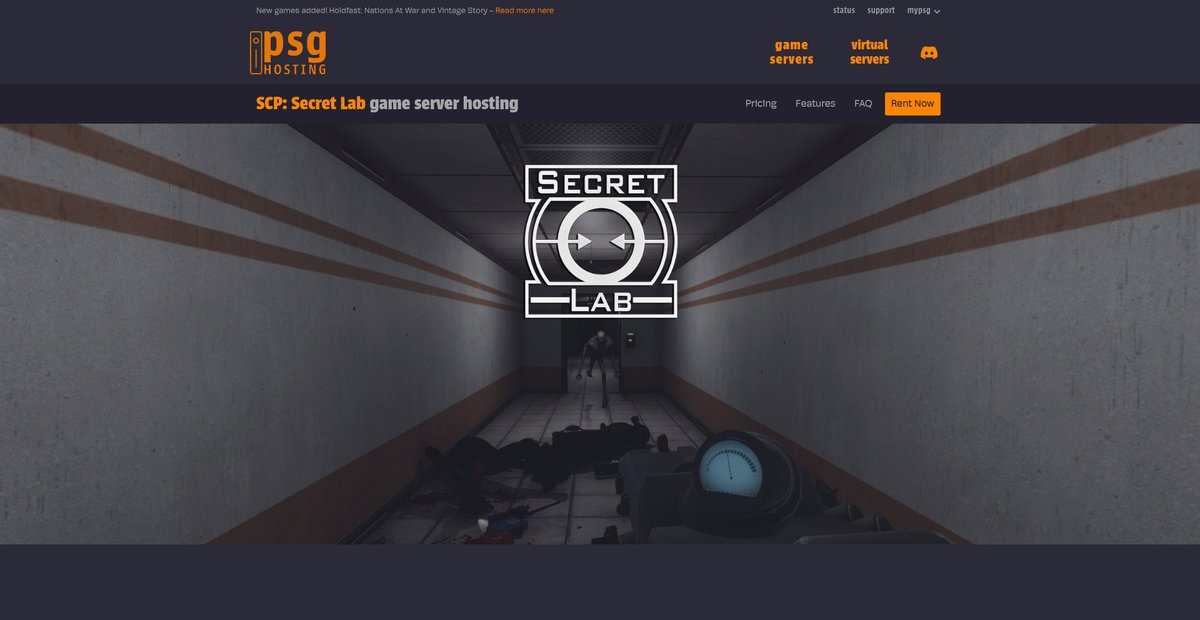 SCP: Secret Lab - Game Server Hosting | PSG Hosting Screenshot