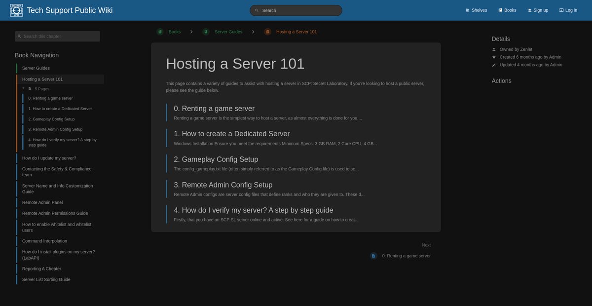 Hosting a Server 101 | Tech Support Public Wiki Screenshot