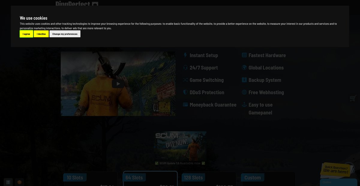 SCUM Game Server Hosting Screenshot