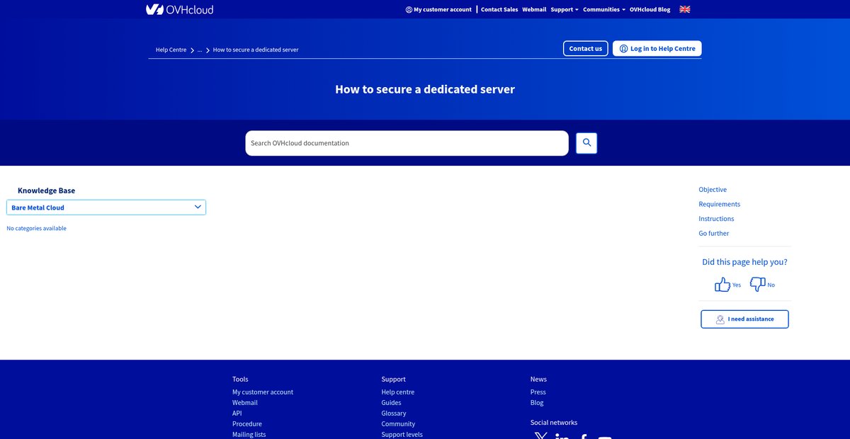 How to secure a dedicated server Screenshot