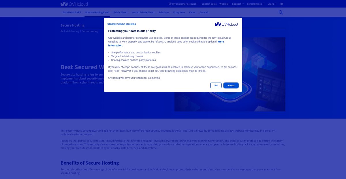 Best Secured Web Hosting Screenshot