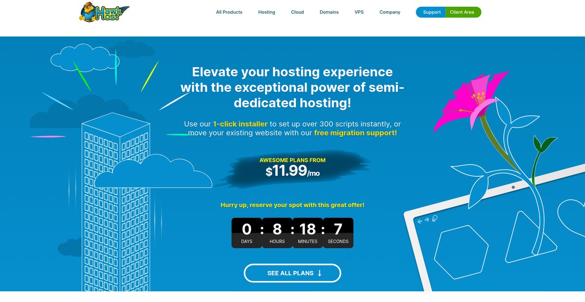 Semi Dedicated Web Hosting Screenshot