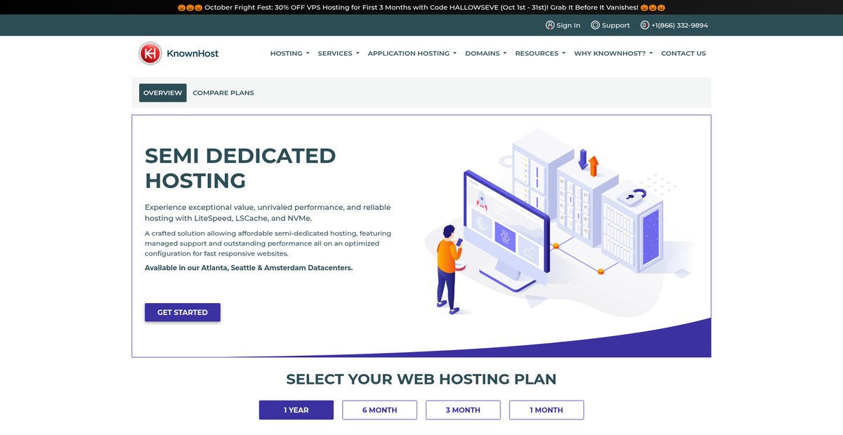 Semi Dedicated Hosting Screenshot