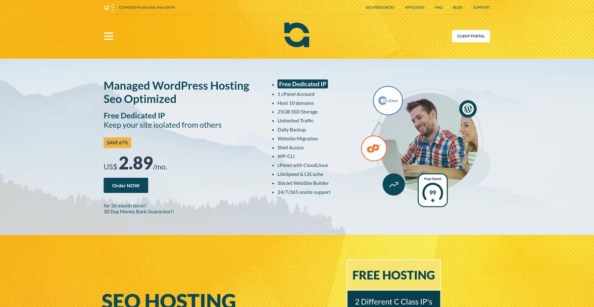 SEO Hosting | Server Host | Multiple IP Provider Screenshot