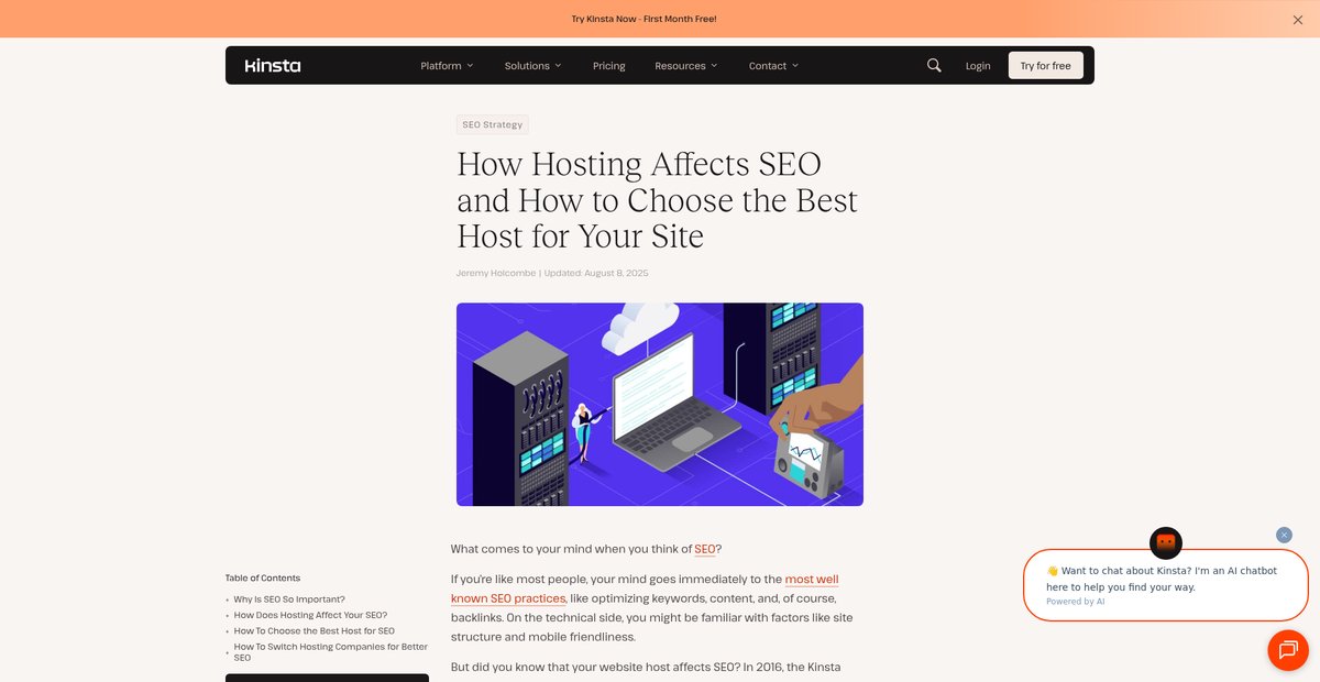 How hosting affects SEO (+ How to choose the best host) Screenshot