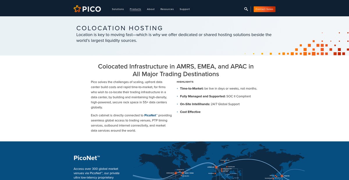 Colocation Hosting - Pico Screenshot