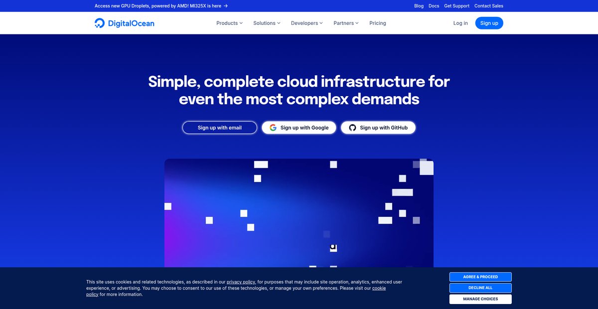 DigitalOcean | Cloud Infrastructure for Developers Screenshot