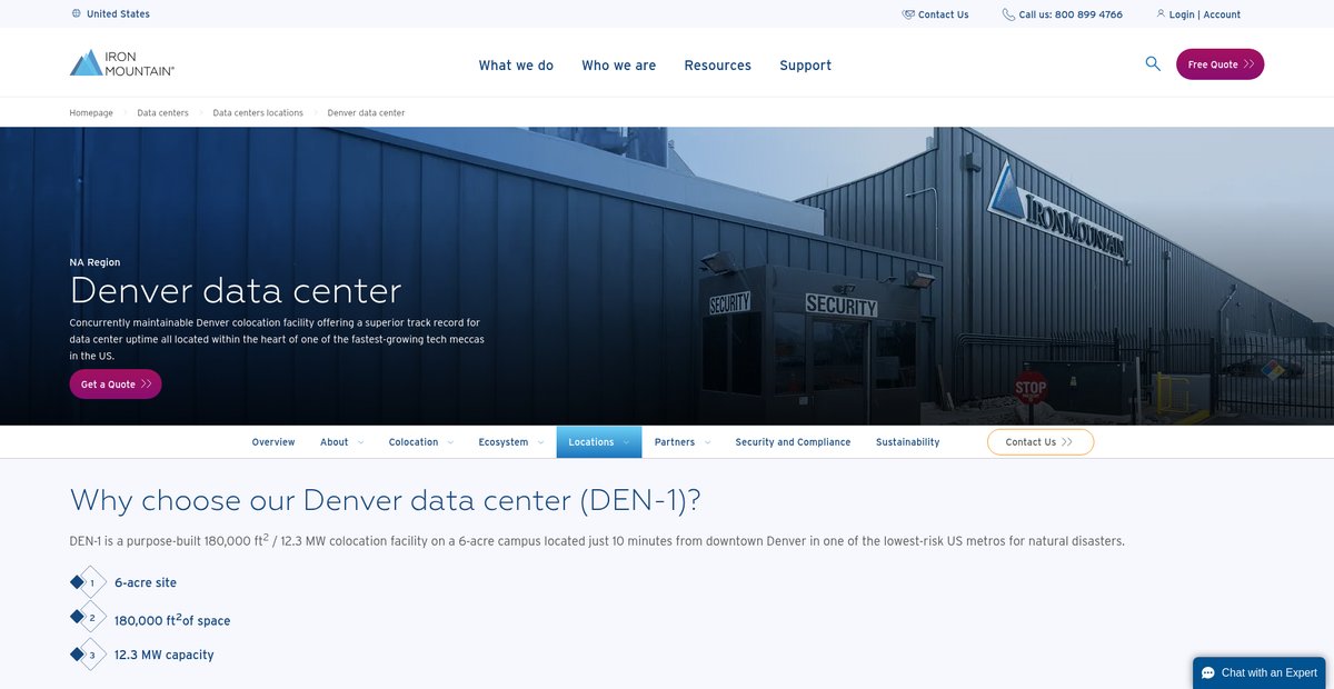 Denver Data Center Screenshot