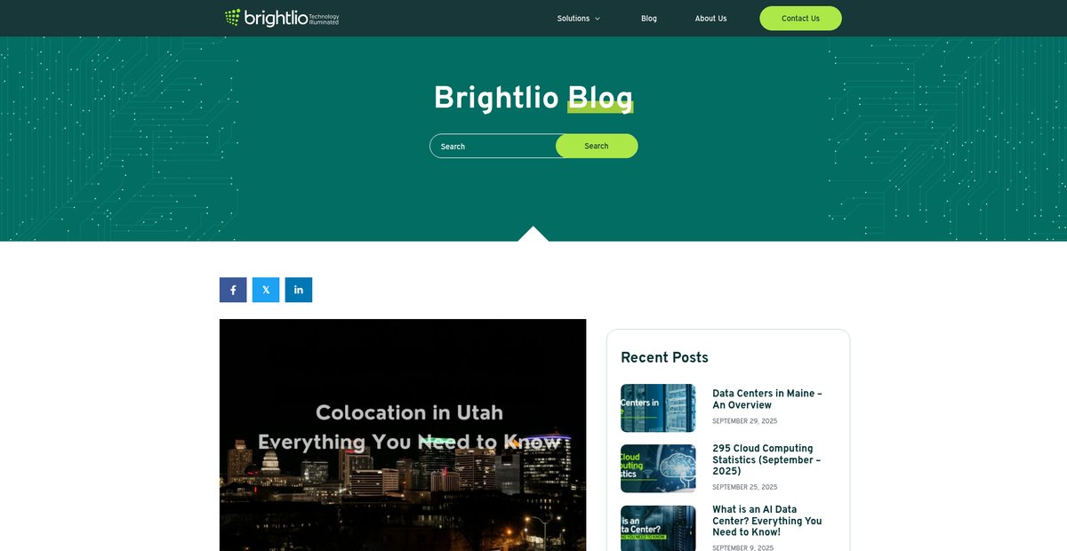 Colocation in Utah - Everything You Need to Know Screenshot