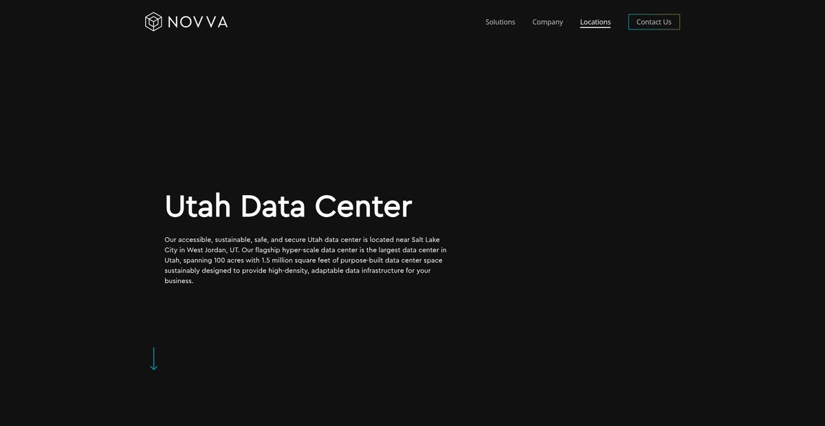 Utah Data Center | Salt Lake City Colocation | NOVVA Data Centers Screenshot