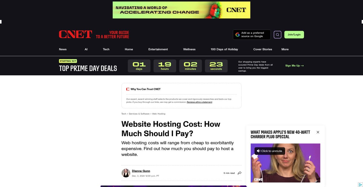 Website Hosting Cost: How Much Should I Pay? Screenshot