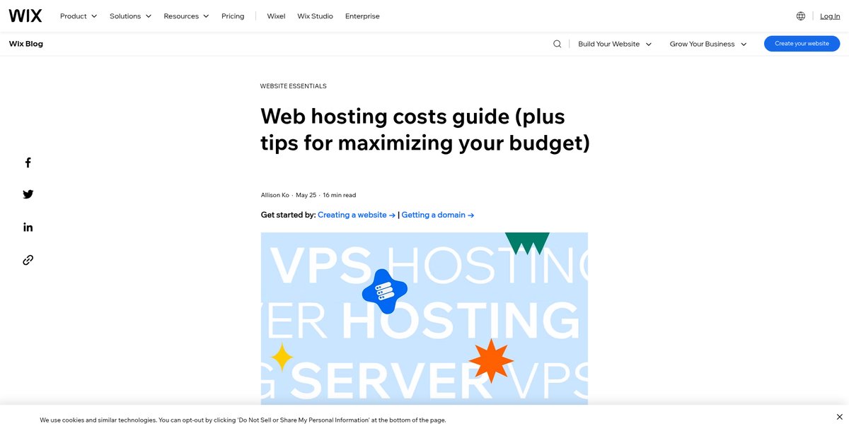 Web Hosting Costs and How Much You Should Pay Screenshot
