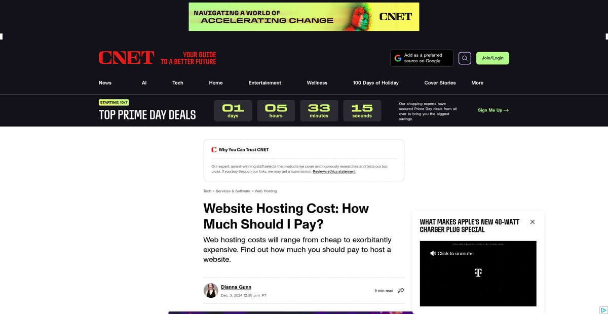 Website Hosting Cost: How Much Should I Pay? Screenshot