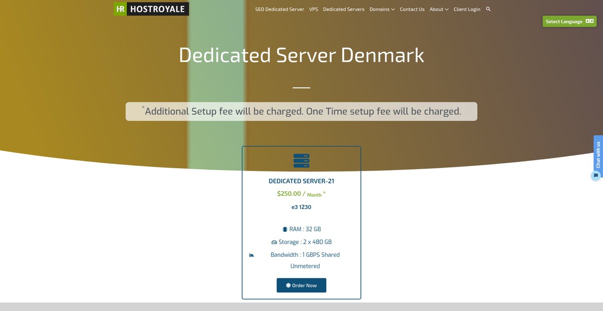 Dedicated Server Denmark – Domains | Web Hosting | VPS Screenshot